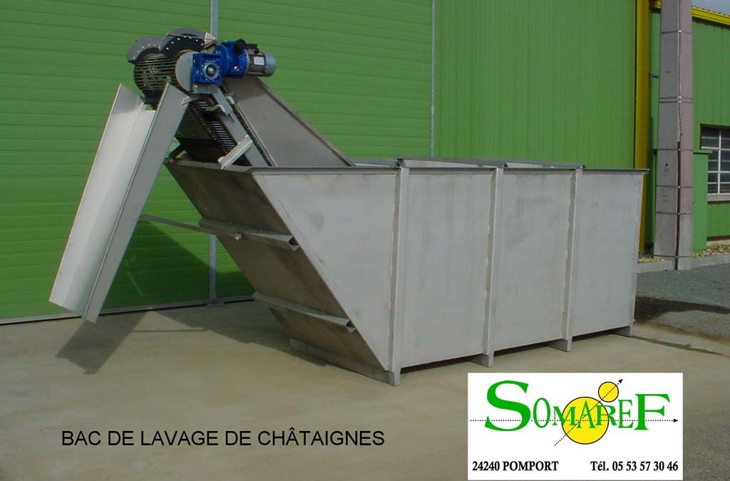 Bac de lavage de chataîgnes