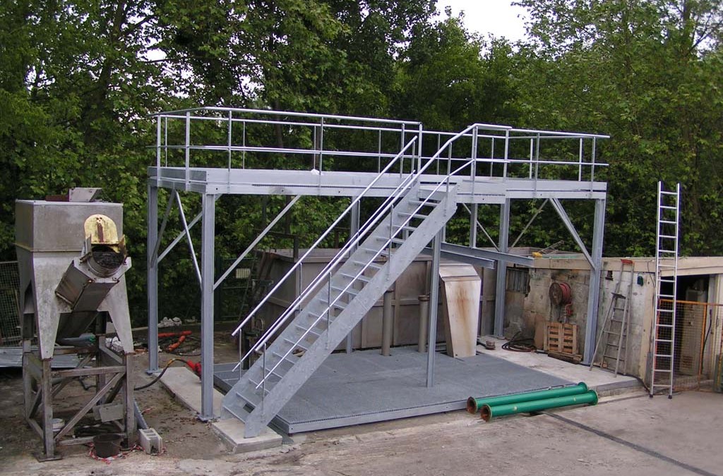 Passerelle galva